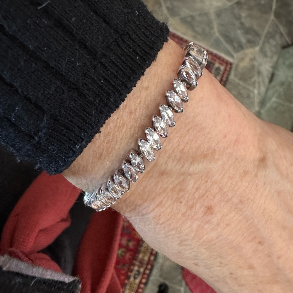 Retro sterling marquise Yag Bracelet